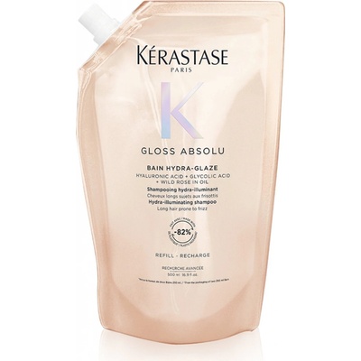Kérastase Gloss Absolu Bain Hydra-glaze - šampon pro vlasy se sklonem ke krepatění 500 ml Náhradní náplň
