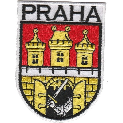 Nášivka s bránou Praha 5,5x7,5 cm - farebná