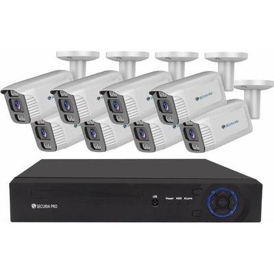 Securia Pro IP 8 kamerový systém NVR8CHV6S W