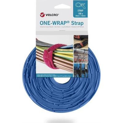 VELCRO® VELCRO® One Wrap® Strap 20mm x 150mm, 10 Popruh se suchým zipem modrá 1 ks