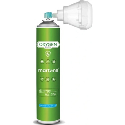 Martons Oxygen kyslíková fľaša s maskou O2 99,5% 750 ml