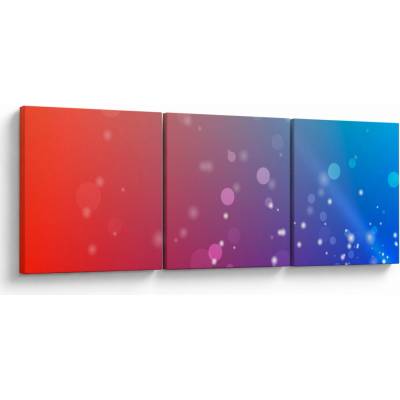 Moderní abstraktní obraz, třídílný 90x30 cm