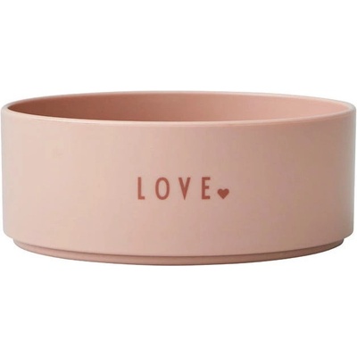 Design Letters Růžová dětská miska Mini Love 11 cm