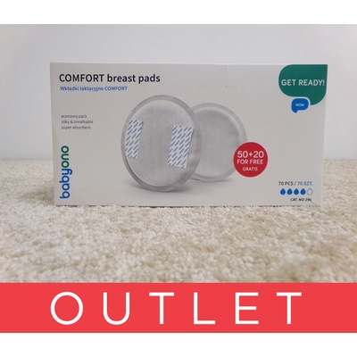 BabyOno Vložky do podprsenky COMFORT 50 20 ks