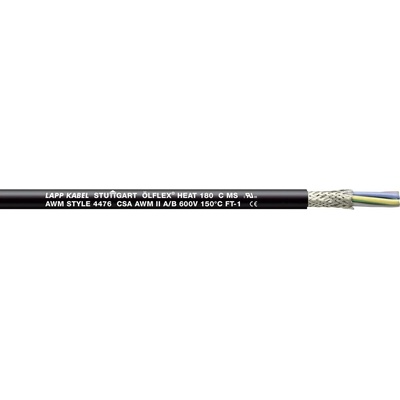Lapp ÖLFLEX® HEAT 180 C MS 46717/100 vysokoteplotný kábel 3 G 1.5 mm², 100 m, čierna
