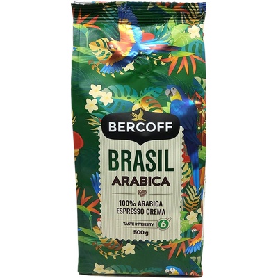 Bercoff káva brasil arabica zrnková 0,5 kg – Hledejceny.cz
