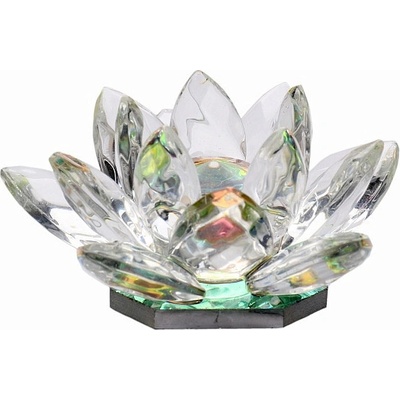 Nefertitis Lotosový květ pro Feng Shui z duhového křišťálu NF5174 - cca 5 cm – Hledejceny.cz