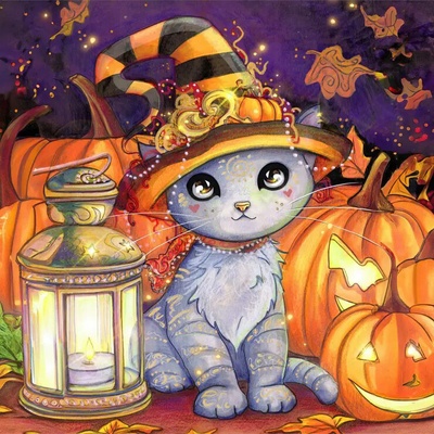 Grafika Halloween 1000 dílků