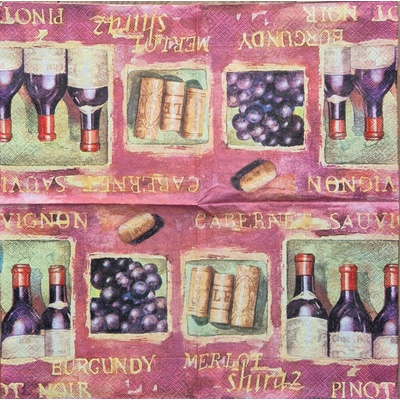 Paper-Design Ubrousek na decoupage Víno