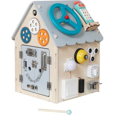 2Kids Toys Activity board Domeček šedý