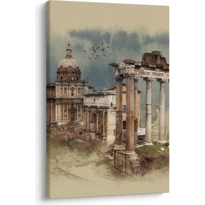 Obraz - Forum Romanum, Řím, Itálie, jednodílný 60x90 cm – Hledejceny.cz