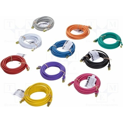 Goobay 69942 Patch S/FTP Kat: 6a RJ45 vidlice z obou stran lanko Cu