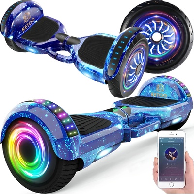 Retoo elektrický Hoverboard s LED svetlom modrý