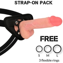 Rockarmy Harness + Liquid Silicone Premium Spitfire Realistic 21 cm