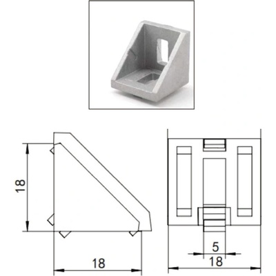 ALUPA Rohovník 18x18 mm K20 – Hledejceny.cz