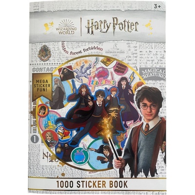 Samolepky v sešitu Harry Potter