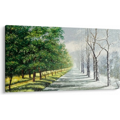Obraz - Zima versus leto, jednodielne 120x70 cm