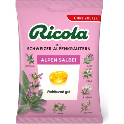 Ricola Alpská šalvěj bez cukru 75 g
