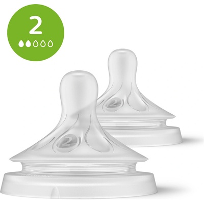 Philips Avent savička Natural Response 2 novorozenecký průtok 2 ks transparentní