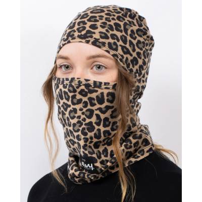 kukla EIVY HINGE MERINO WOOL BALACLAVA leopard