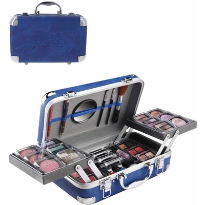 Zmile cosmetics Traveller Blue kufřík dekorativní kosmetiky 72,4 g – Hledejceny.cz