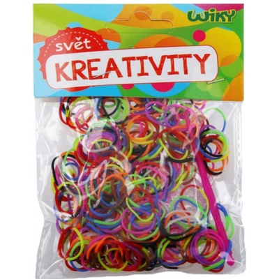 Udělej si náramek gumičky loom bands 300ks mix barev dvoubarevné