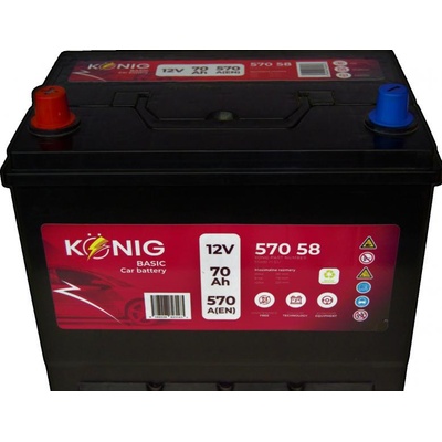 König Basic K57058 12V 70Ah 570A