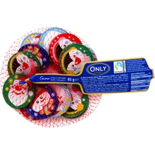 Only Vánoční mince z mléčné čokolády v síťce 85 g