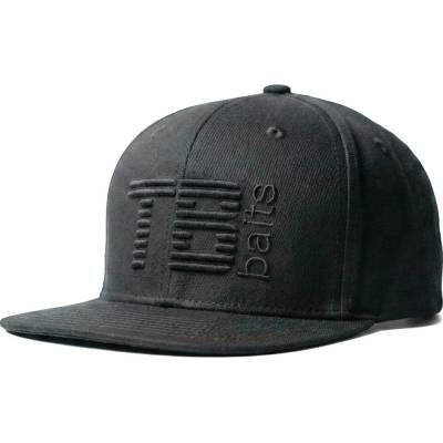 TB Baits Snapback 3D Logo Black