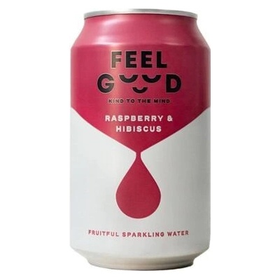 Feel Good sycený nápoj s příchutí maliny a ibišku 330 ml