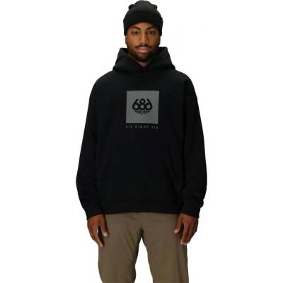 686 Mns Knockout Prem Pullover Hd Black Print