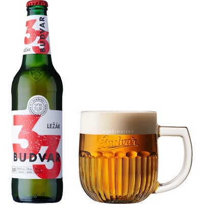 Budvar "33" sv. ležák 4,6% 0,5 l (sklo)