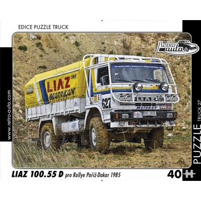 RETRO-AUTA TRUCK č.27 Liaz 100.55 D pro Rallye Paříž-Dakar 1985 40 dílků