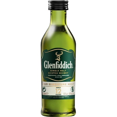 Glenfiddich Single Malt Whisky 12y 40% 0,05 l (holá láhev)