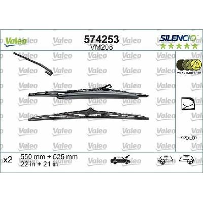 Valeo Silencio Conventional set 550+525 mm VA 574253