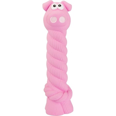 HipHop Prasiatko s latexovým lanom a chrópacím zvukom 15 cm latex
