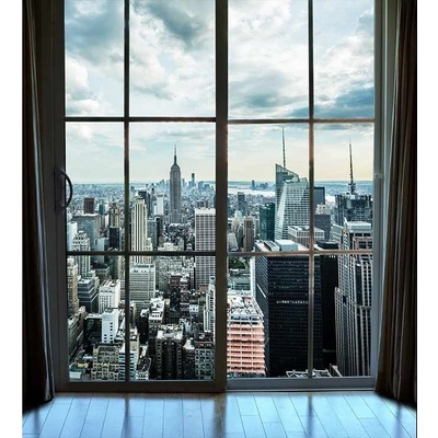 Dimex MS-3-0009 vliesová fototapeta na zeď Pohled z okna na Manhattan rozměry 225 x 250 cm