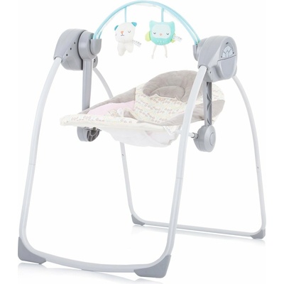CHIPOLINO Dojčenské lehátko hojdacia Felicity Bird LSHFE0203BR