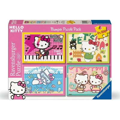 Ravensburger 4x100 dílků Hello Kitty