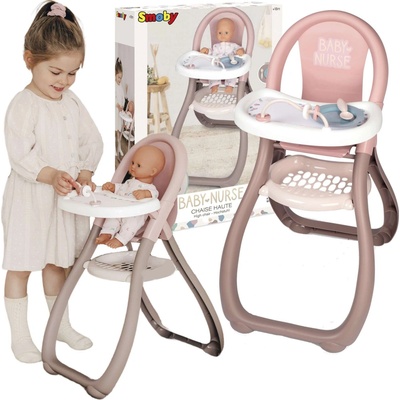 Smoby Baby Nurse Jídelní židlička pro panenky 0370