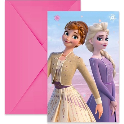PROCOS Pozvánky na párty Frozen Ledové království Wind Spirit 6ks