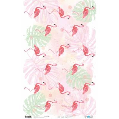 Rýžový papír 54x33 FLAMENGO PÁRTY - Rice Paper 54x33 FLAMINGO PARTY