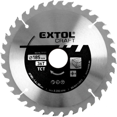 EXTOL CRAFT kotouč pilový s SK plátky, 185x1,4x30mm, 36T, 19107 – Hledejceny.cz