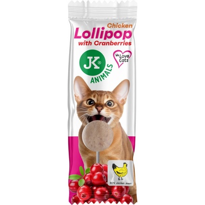 JK ANIMALS kuřecí lízátko s brusinkami 1,4 g – Hledejceny.cz