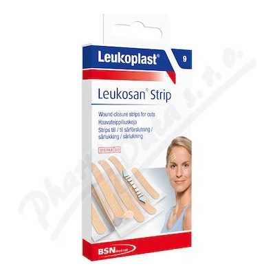 Leukoplast Leukosan Strip náplastové stehy 2 vel. 9 ks