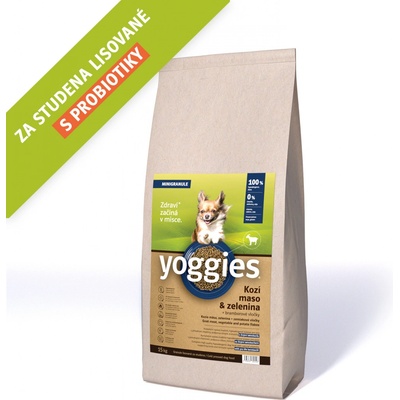 Yoggies Monoproteínové s morčacím mäsom a pšeno lisované za studena s probiotikami 15 kg