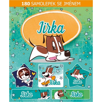 ARGUS Veselé nálepky samolepky se jménem Jirka