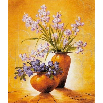 Květy ve váze 1 deska 18x24