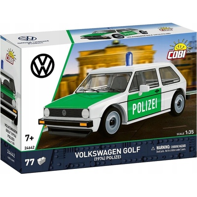Cobi 24642 Volkswagen Golf (1974) Polizei, 1:35, 77 k
