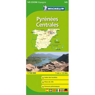 Pyreneje střed Španělsko mapa 1:150 000 MICHELIN – Hledejceny.cz